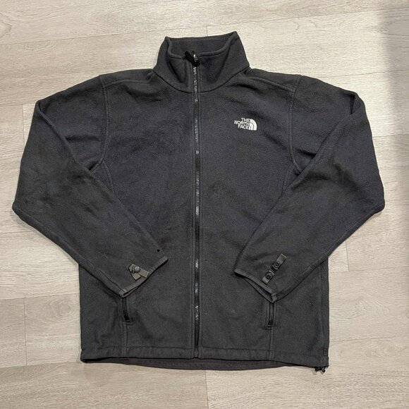 The North Face Mens Grey Outdoor Fleece Zip Up Jacket - Picture 1 of 8